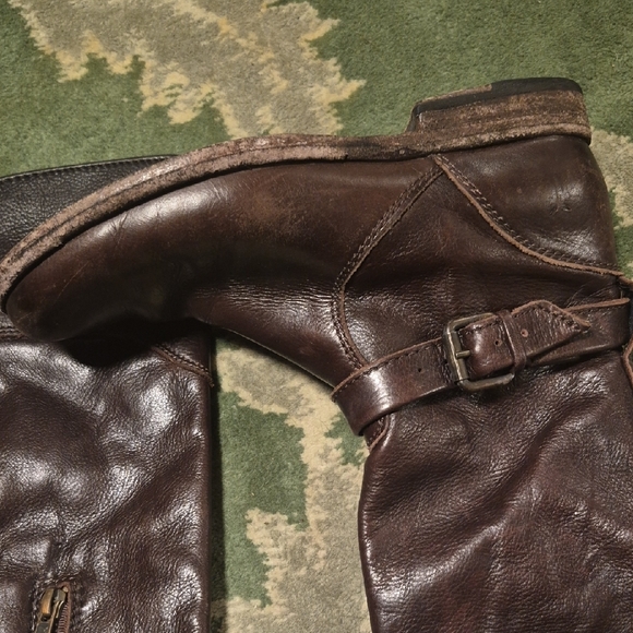 Frye Brown Leather Ankle Boots - Picture 3 of 14